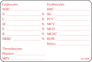 Leukocytes/Erythrocytes/Thrombocytes